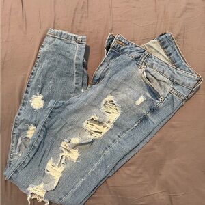 Forever 21 Light Blue Distressed Jeans